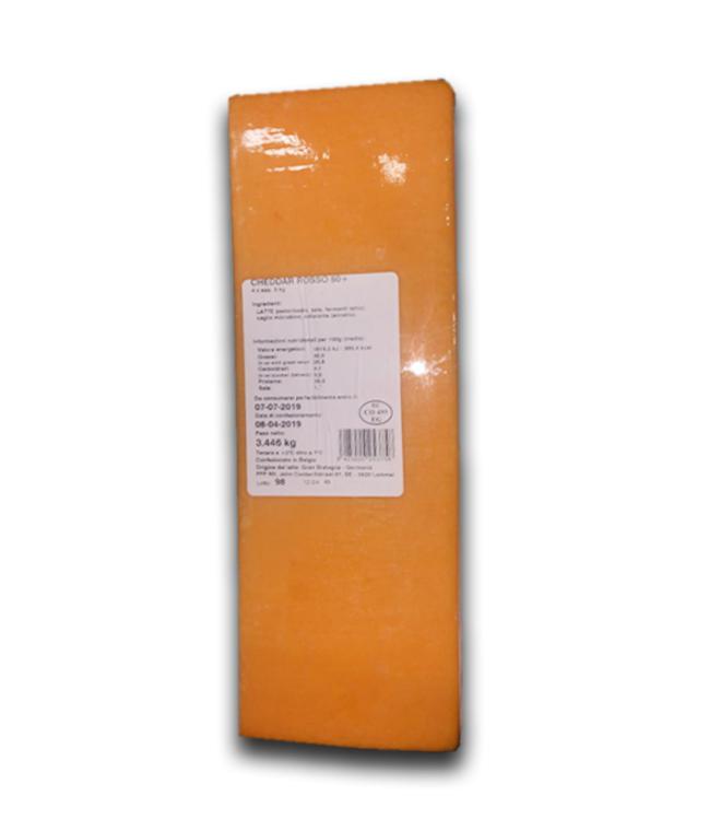 FORMAGGIO CHEDDAR ROSSO A FETTE 1 kg - VERDE PASCOLO - DiRusso-s.r.l.